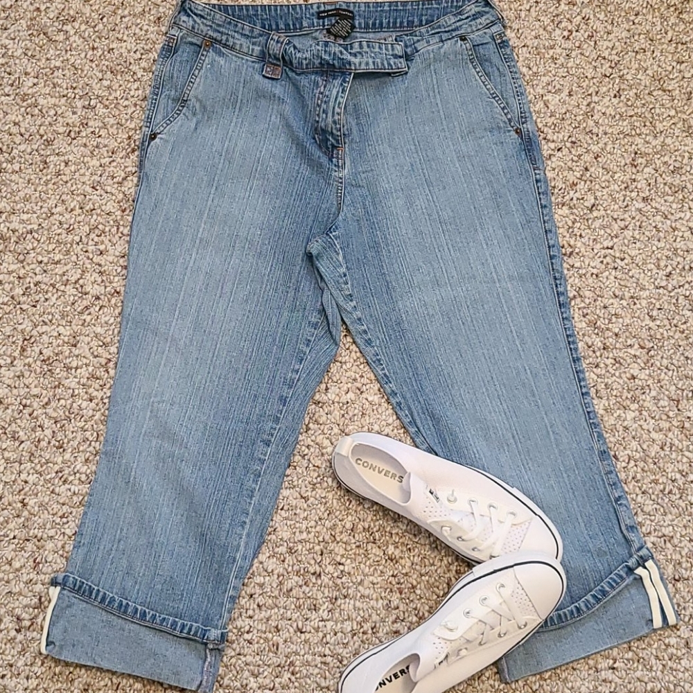 Light washed Cropped Jeans